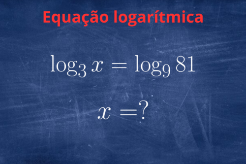 Equação logarítmica em um quadro