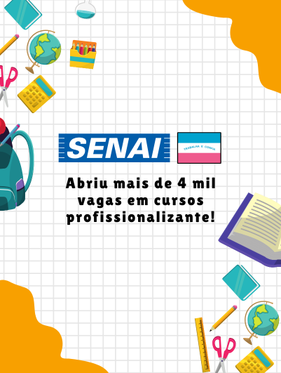 São abertas 4 mil vagas para cursos profissionalizantes no Senai-ES