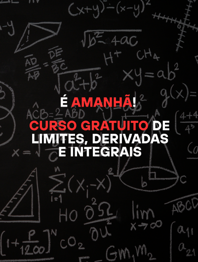 É amanhã! O curso gratuito de limites, derivadas e integrais