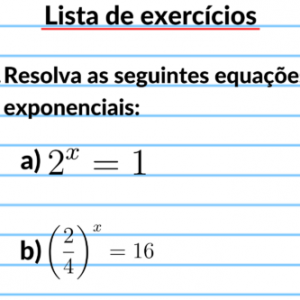 Exercícios de equação exponencial – Questões diretas