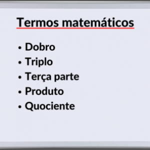 Explicando termos da matemática básica